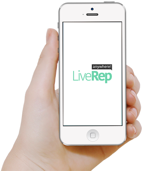 LiveRep main screen